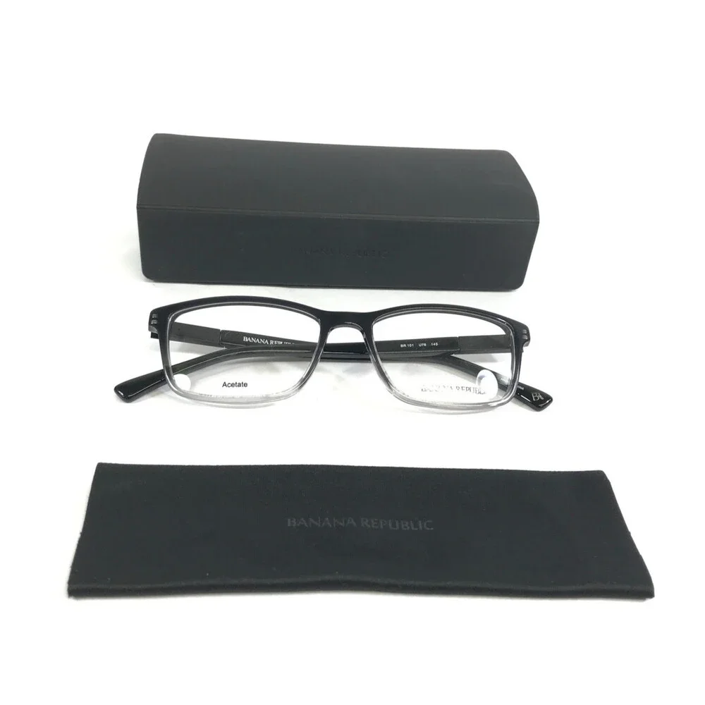 Banana Republic Eyeglasses Frames BR101 U76 Black Gradient Full Rim 53-17-145